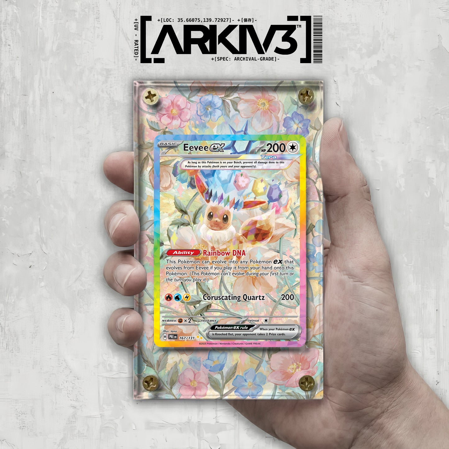 [UNIT: 167/131] // Eevee ex Extended Art Display Case - Raw