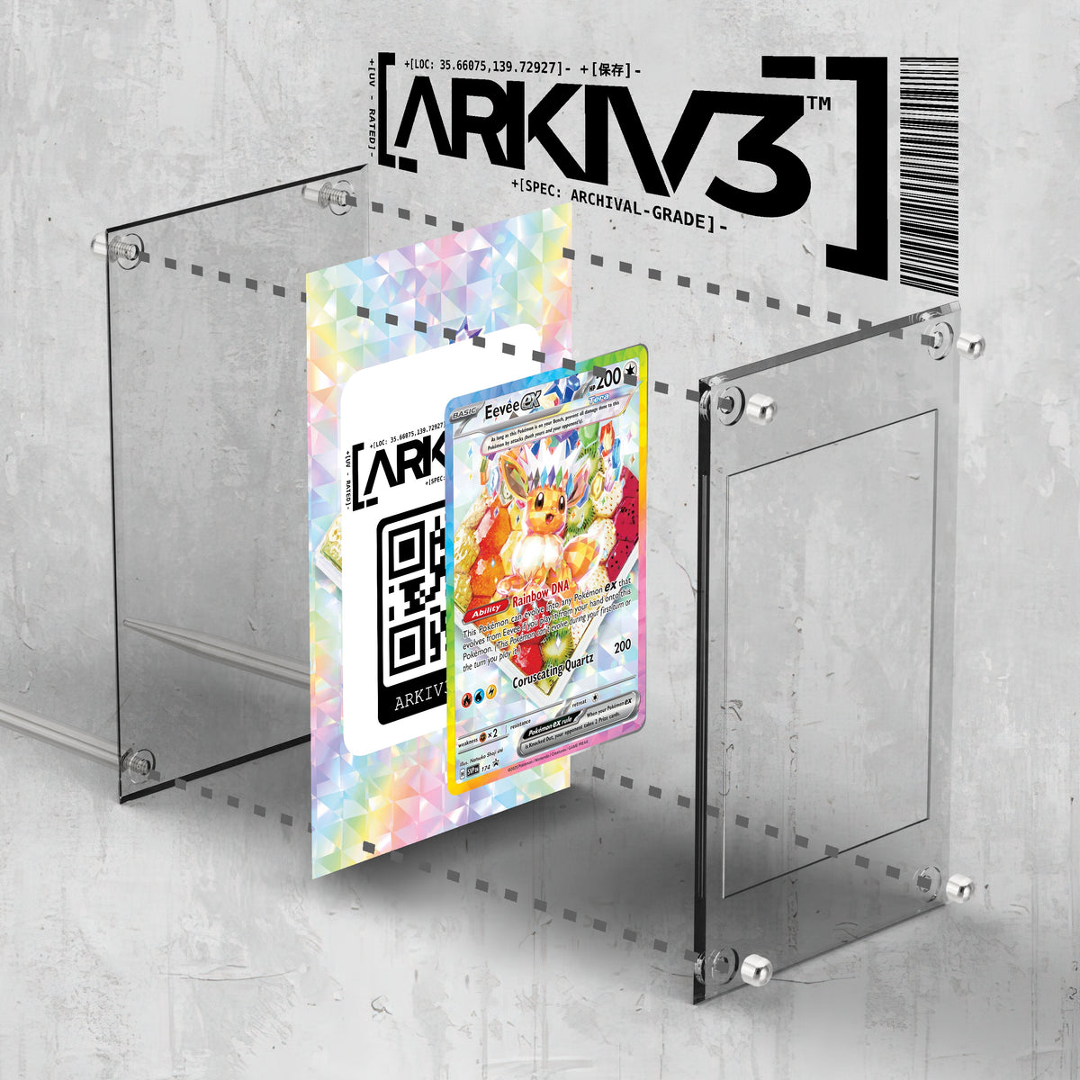 [UNIT: 174] // Eevee ex Extended Art Display Case - Raw