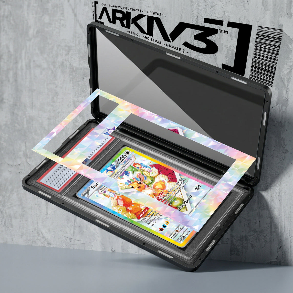 ARKIV3 PSA graded exploded mockup