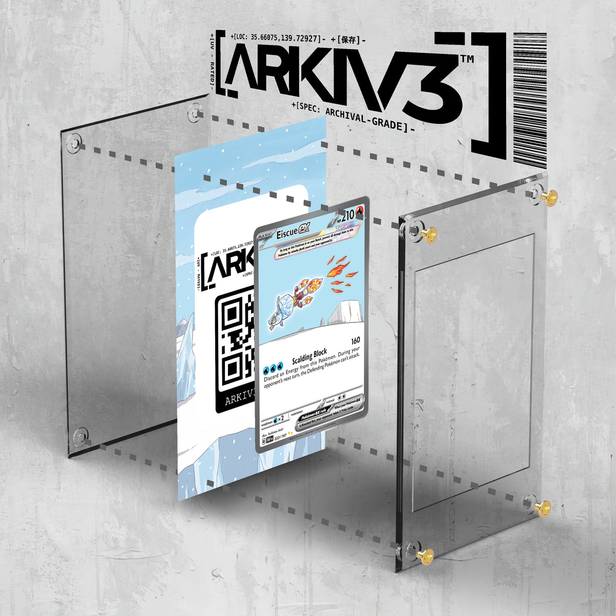 [UNIT: 222/197] // Eiscue ex Extended Art Display Case - Raw