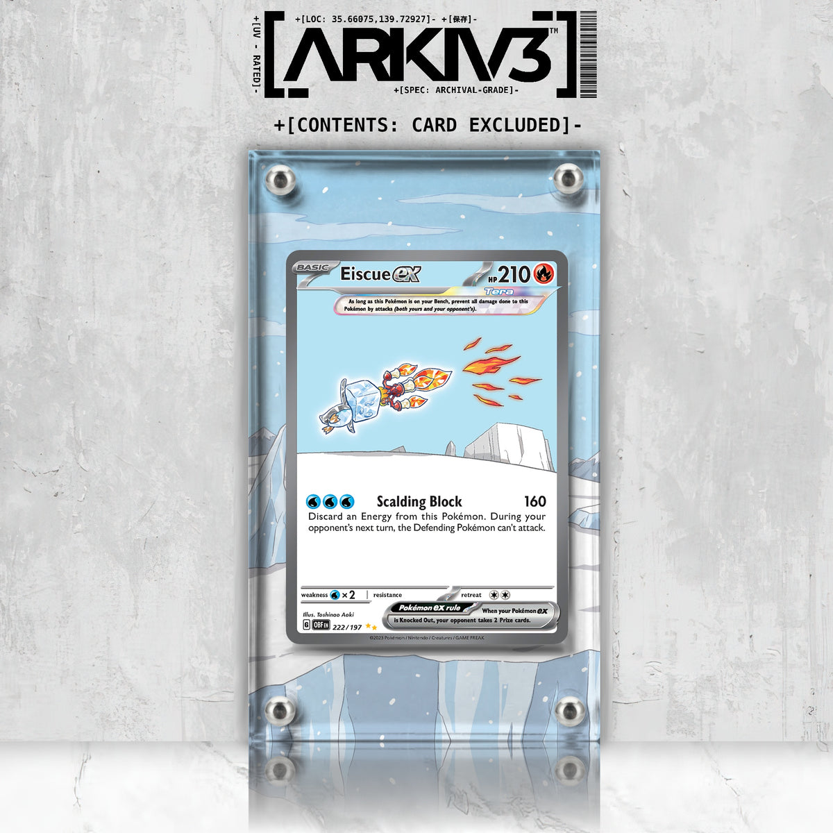 [UNIT: 222/197] // Eiscue ex Extended Art Display Case - Raw