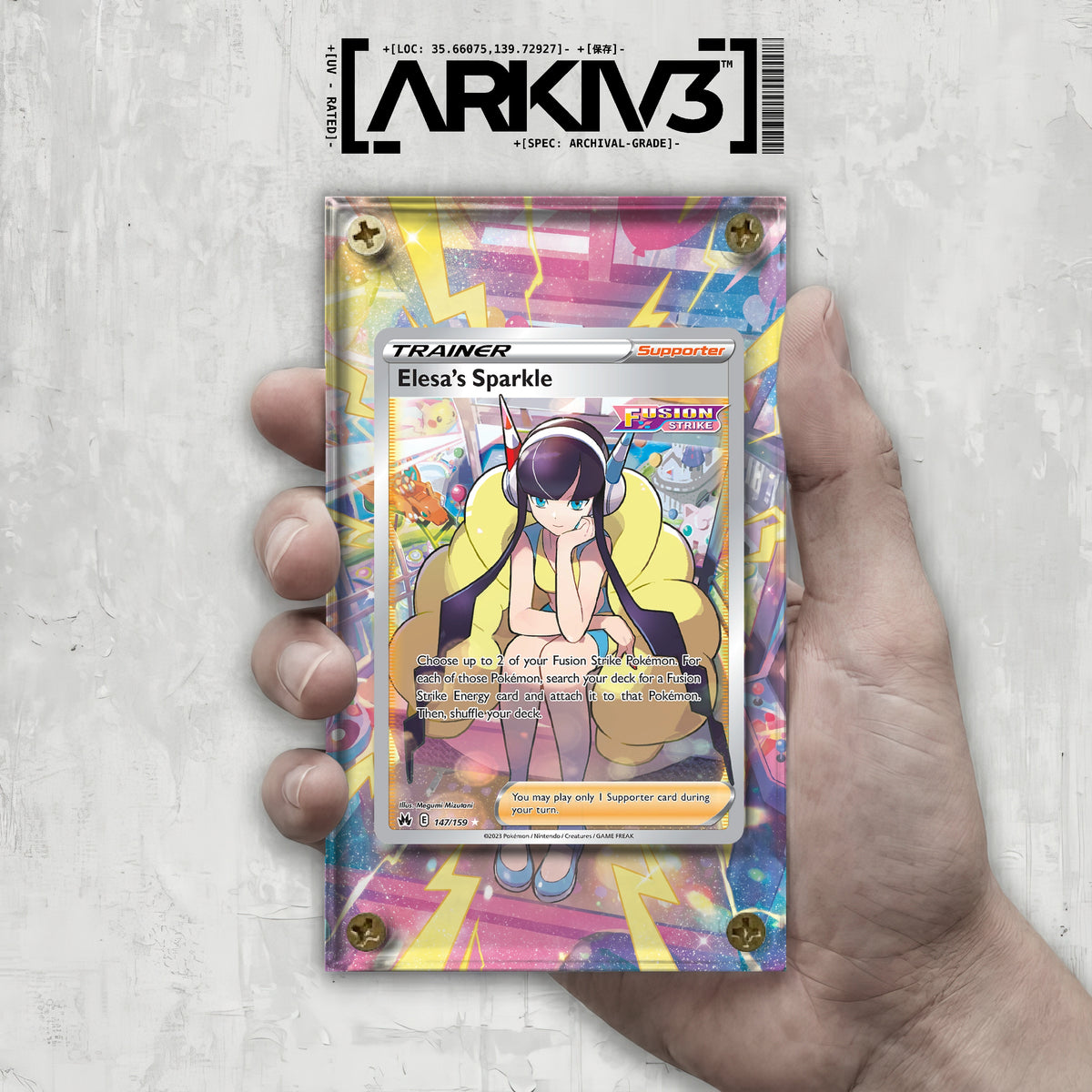 [UNIT: 147/159] // Elesa's Sparkle Extended Art Display Case - Raw