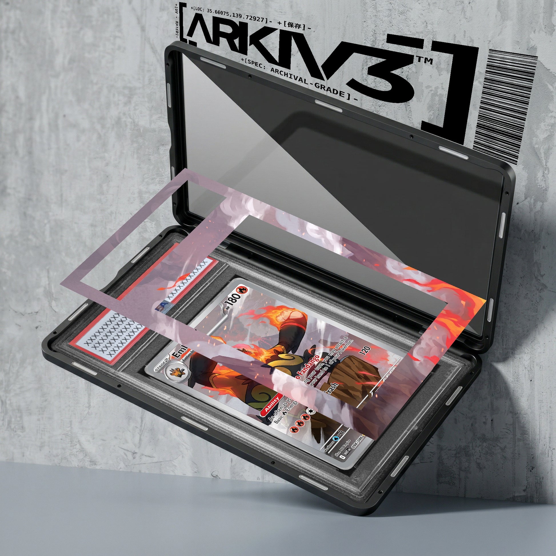ARKIV3 PSA graded exploded mockup