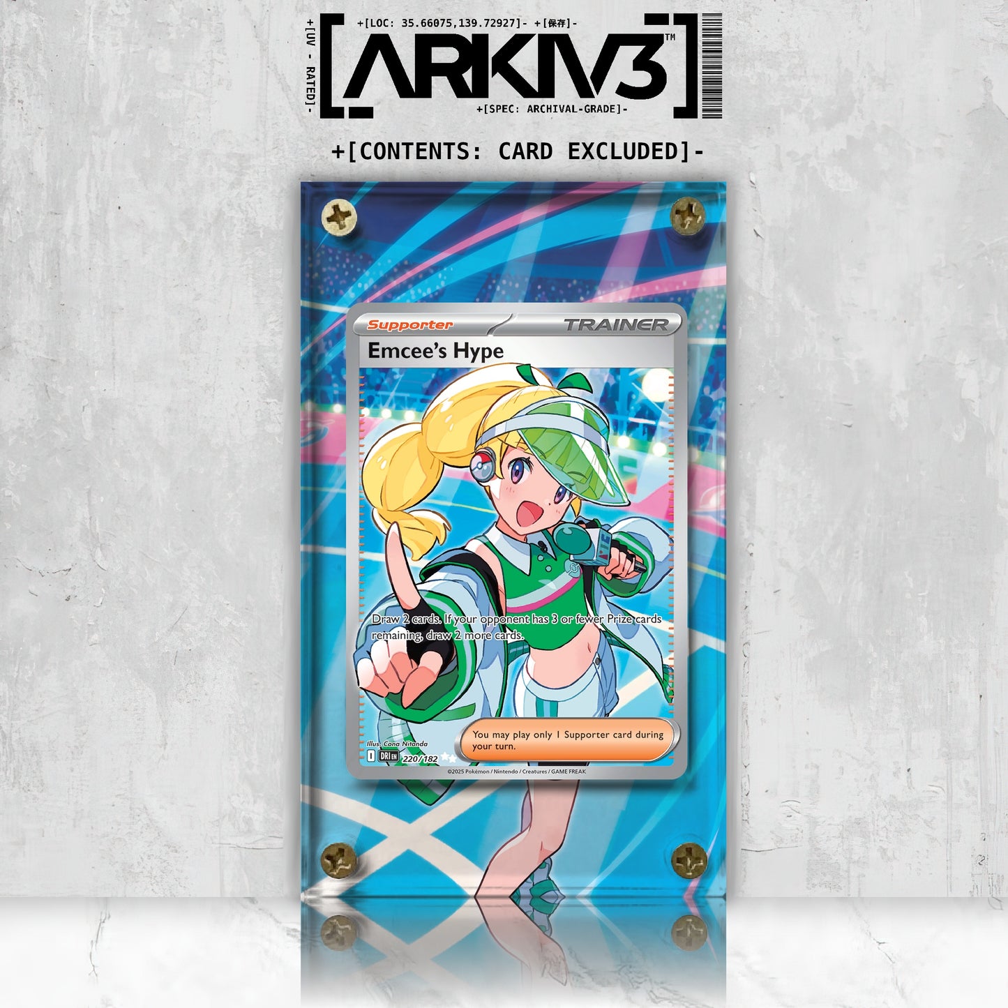 [UNIT: 220/182] // Emcee's Hype Extended Art Display Case - Raw