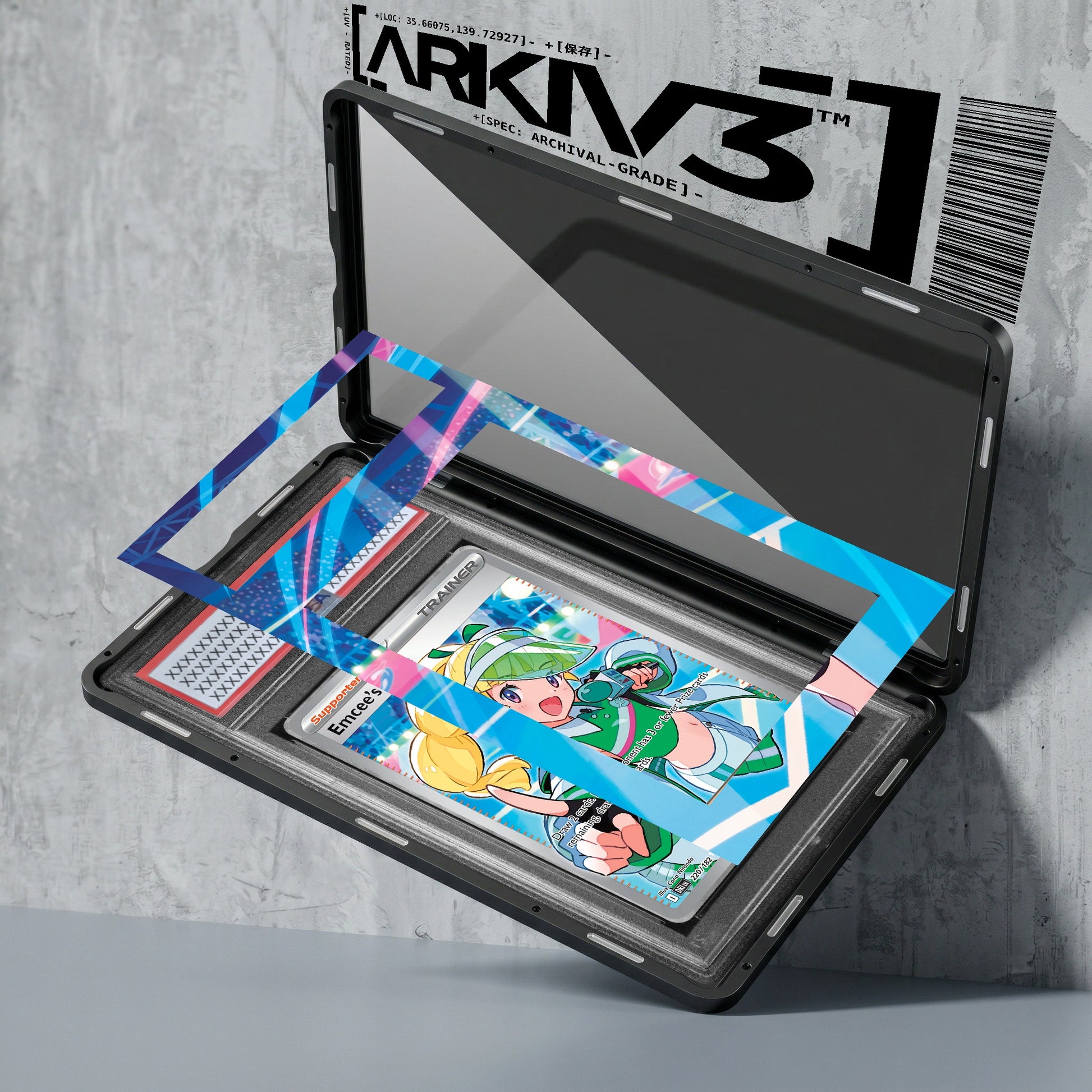 ARKIV3 PSA graded exploded mockup