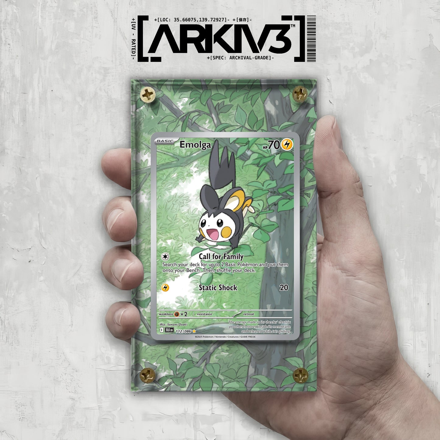 [UNIT: 112/86] // Emolga Extended Art Display Case - Raw
