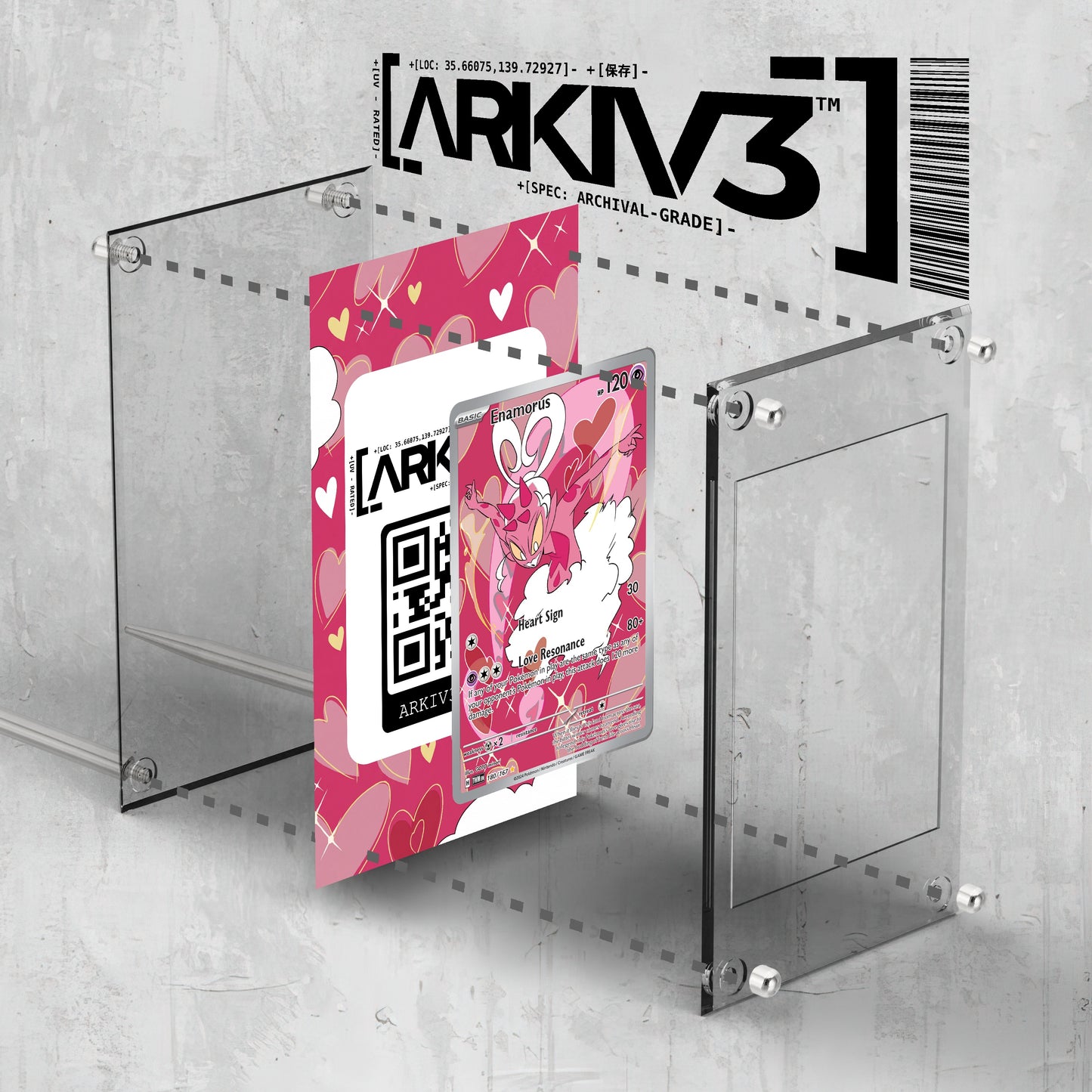 [UNIT: 180/167] // Enamorus Extended Art Display Case - Raw