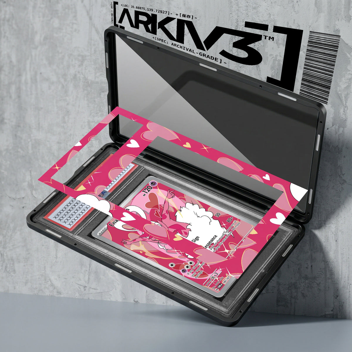 ARKIV3 PSA graded exploded mockup