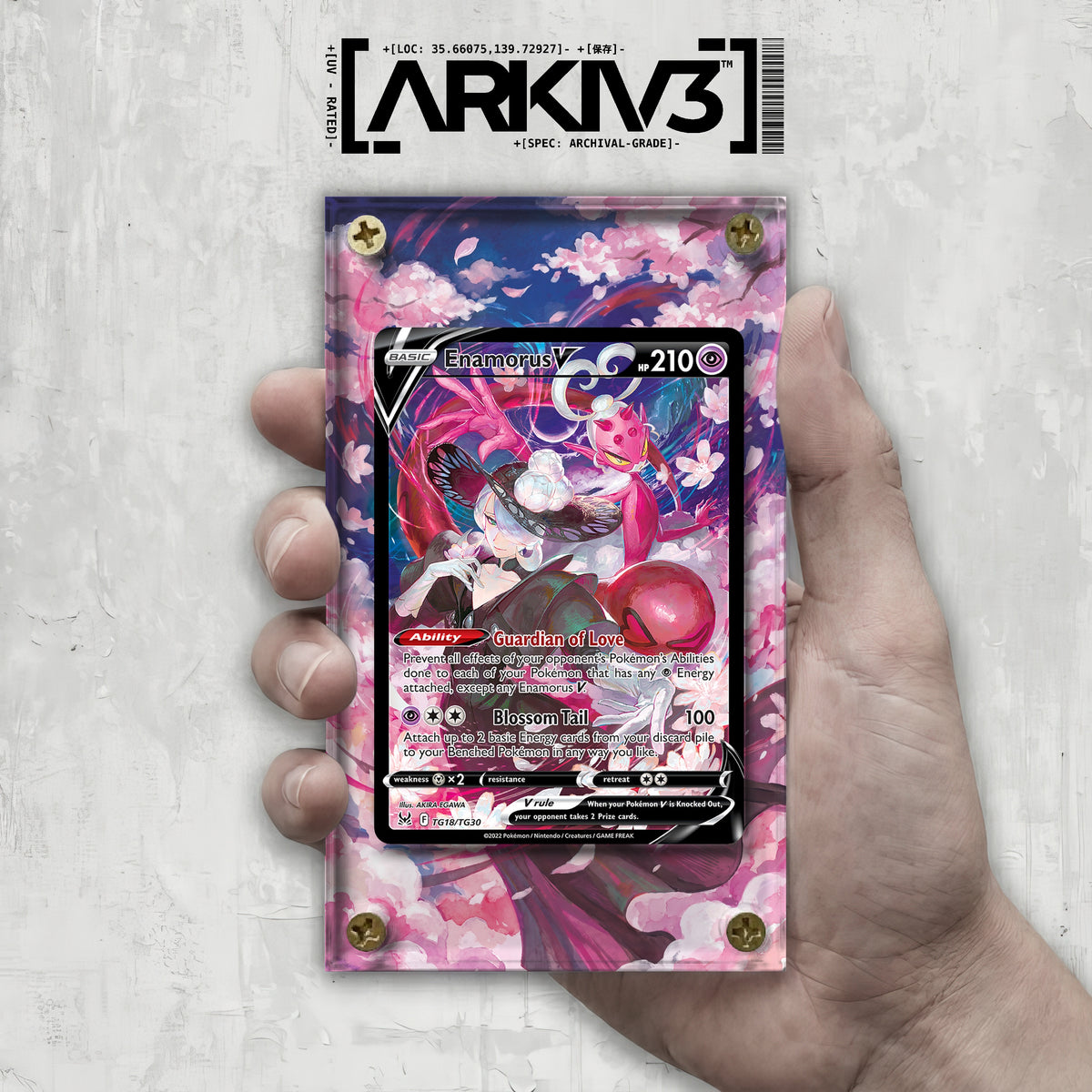 [UNIT: TG18/TG30] // Enamorus V Extended Art Display Case - Raw