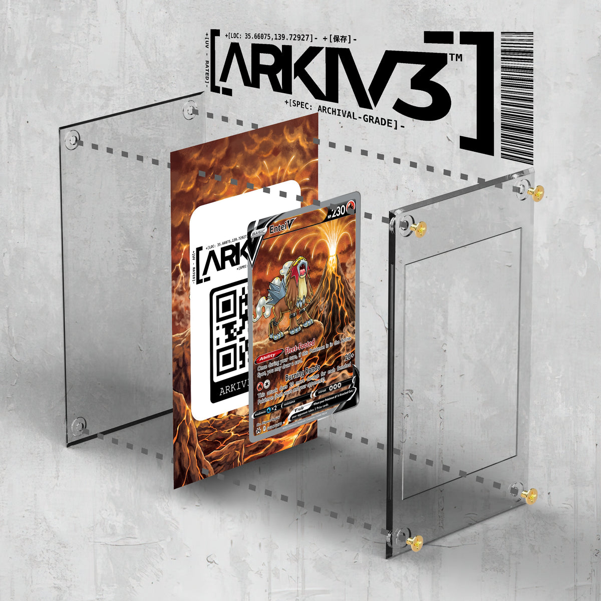 [UNIT: GG36/70] // Entei V Extended Art Display Case - Raw