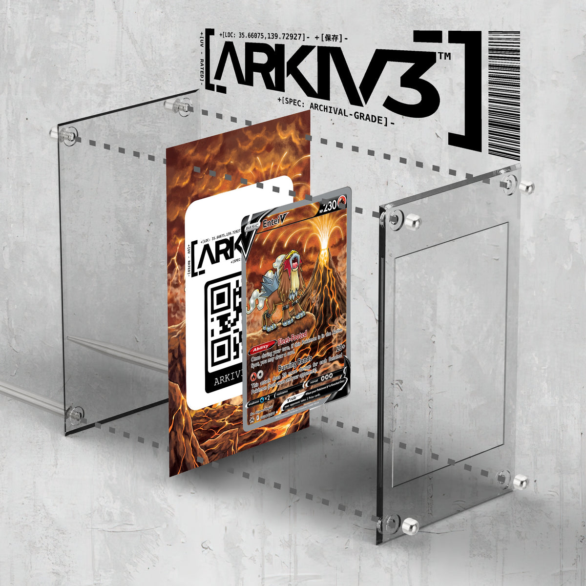 [UNIT: GG36/70] // Entei V Extended Art Display Case - Raw