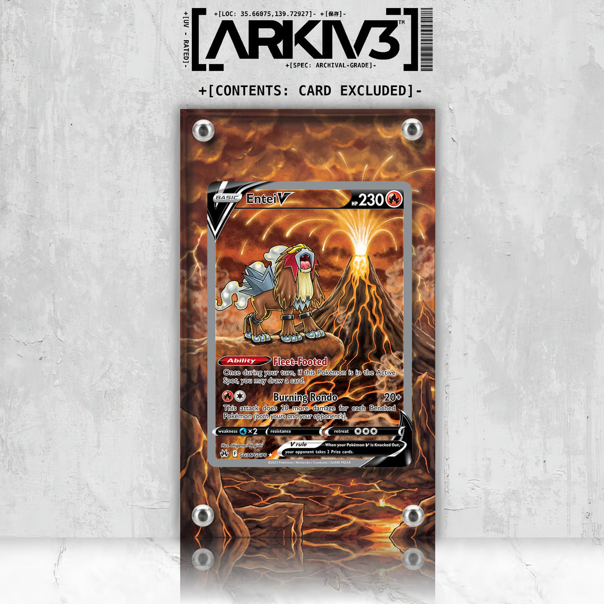 [UNIT: GG36/70] // Entei V Extended Art Display Case - Raw