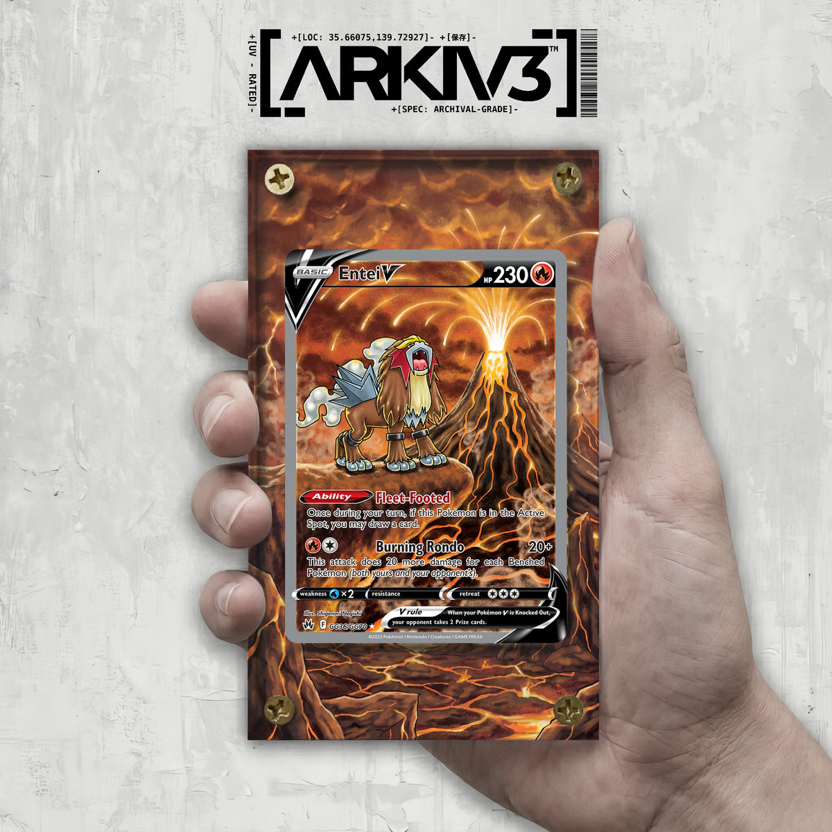 [UNIT: GG36/70] // Entei V Extended Art Display Case - Raw