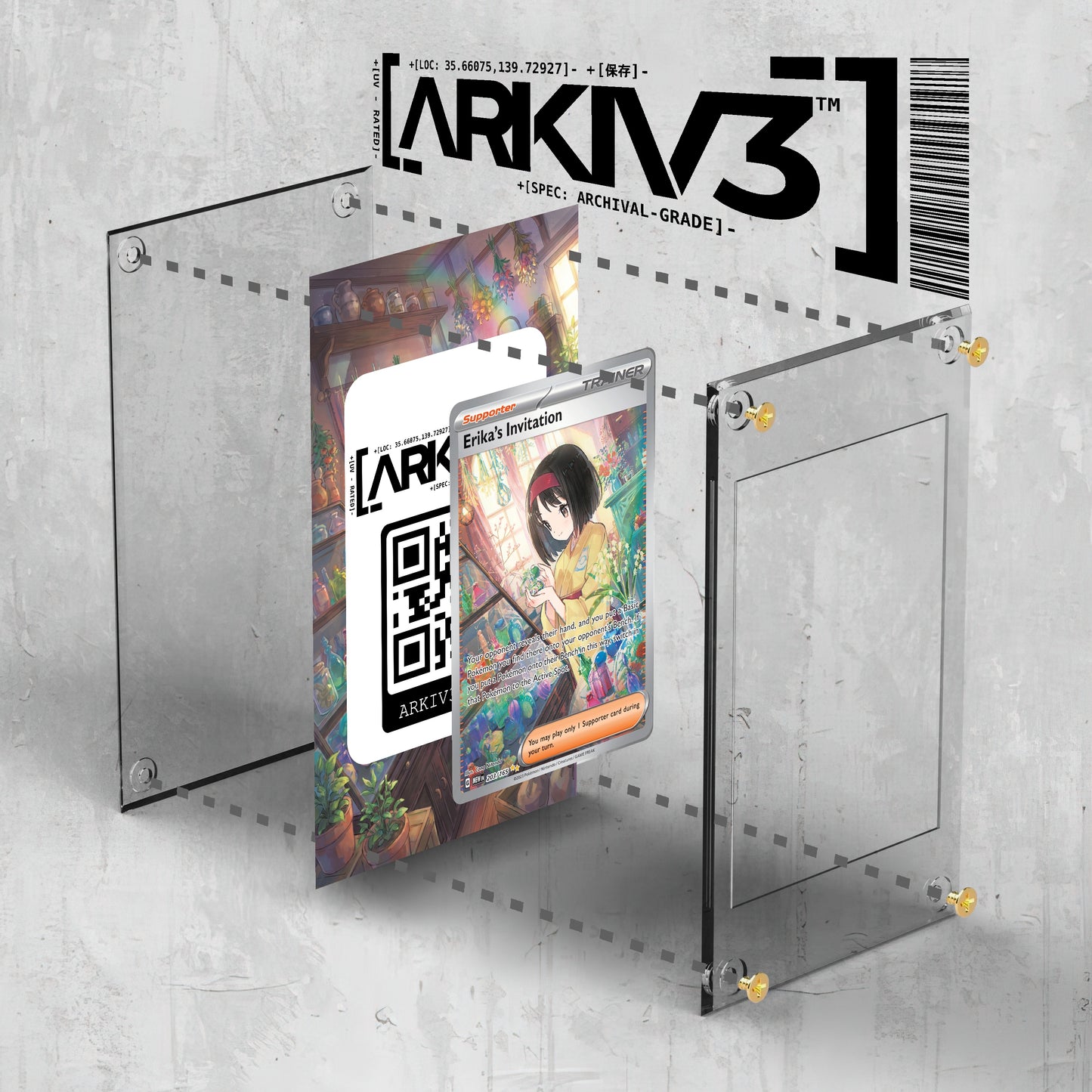 [UNIT: 203/165] // Erika's Invitation Extended Art Display Case - Raw