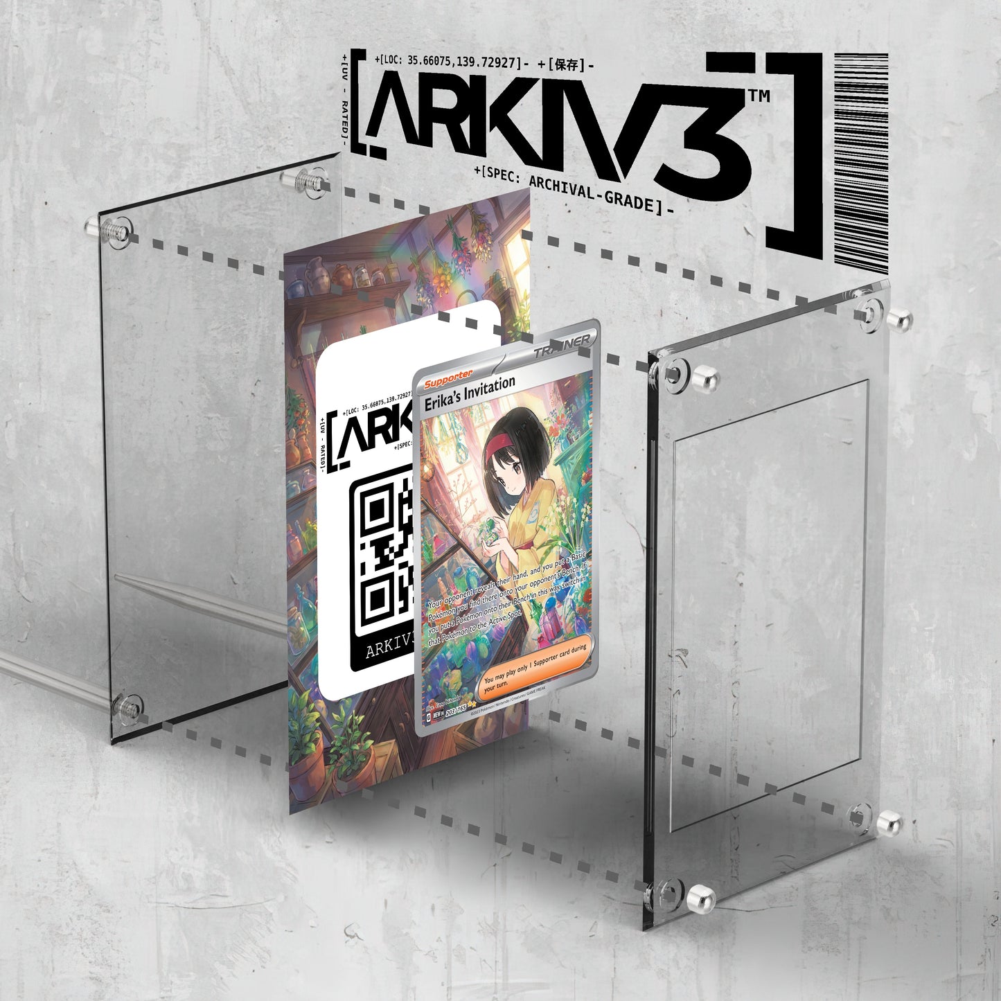 [UNIT: 203/165] // Erika's Invitation Extended Art Display Case - Raw