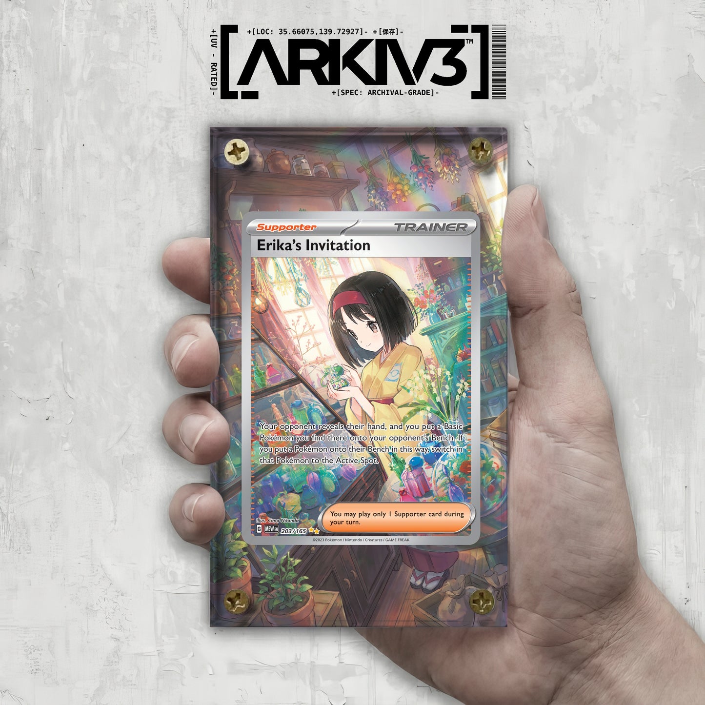 [UNIT: 203/165] // Erika's Invitation Extended Art Display Case - Raw