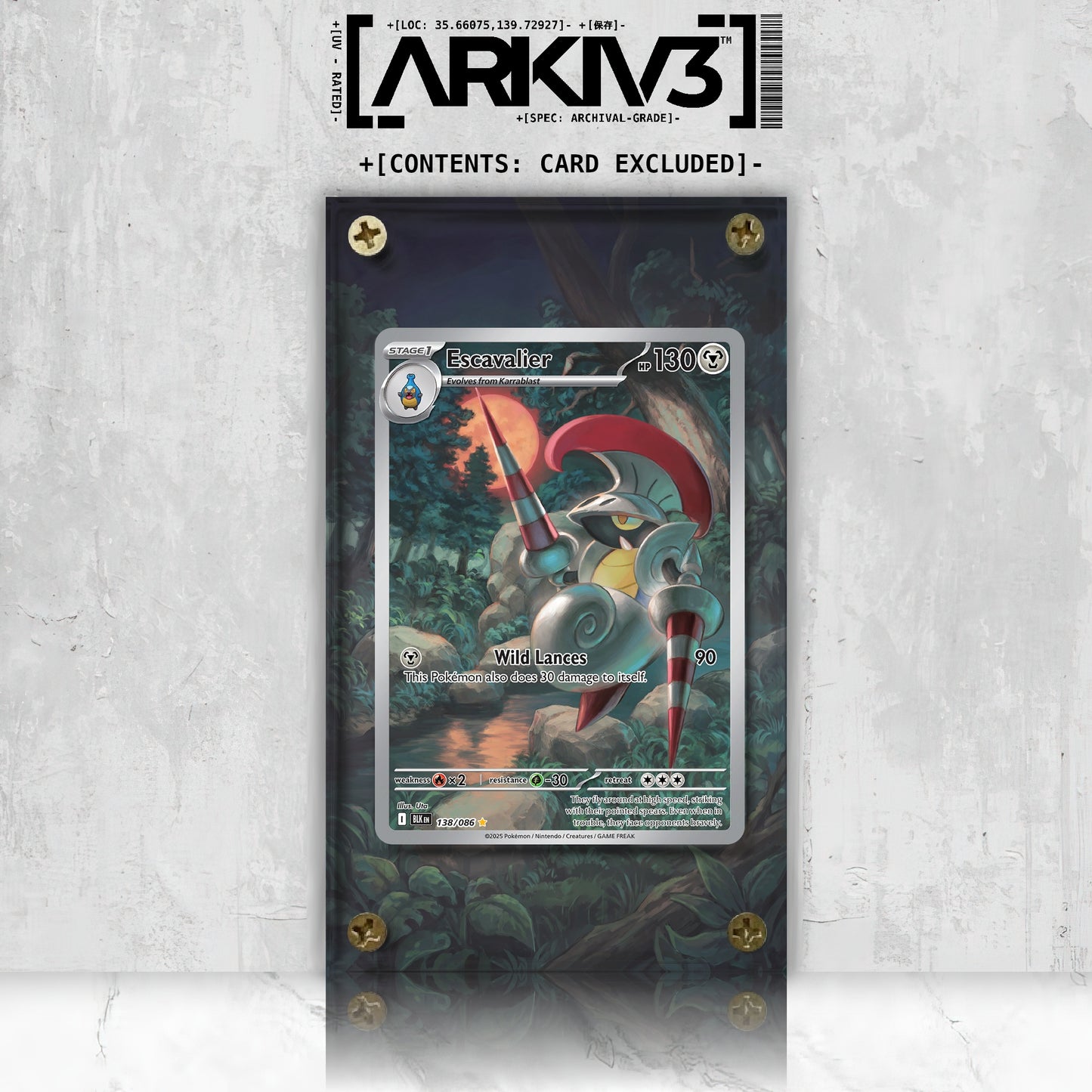 [UNIT: 138/86] // Escavalier Extended Art Display Case - Raw