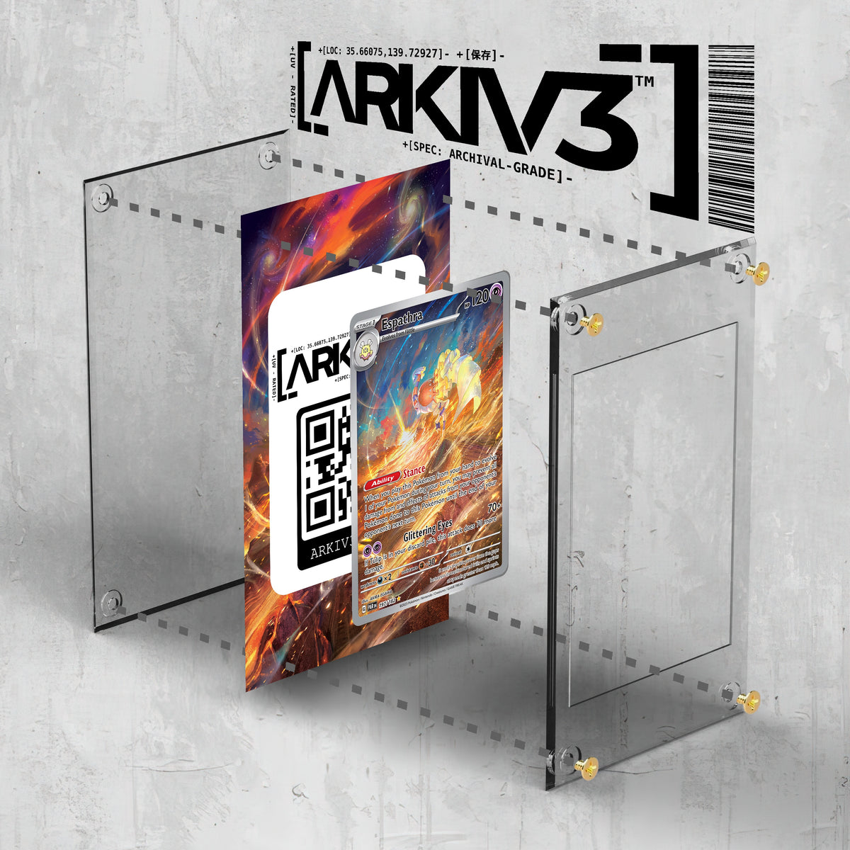 [UNIT: 197/182] // Espathra Extended Art Display Case - Raw