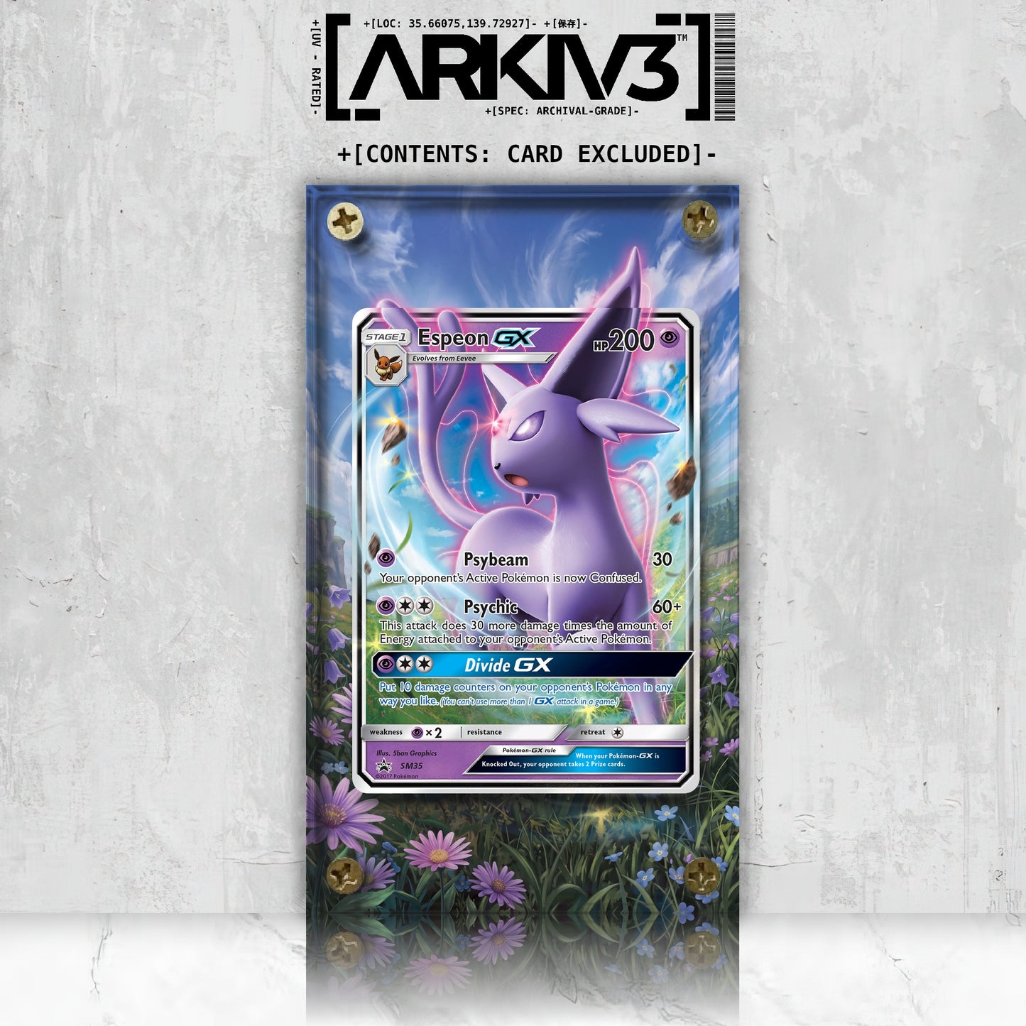 [UNIT: SM35/248] // Espeon-GX Extended Art Display Case - Raw