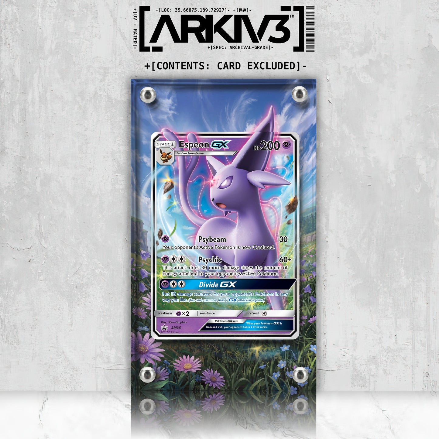 [UNIT: SM35/248] // Espeon-GX Extended Art Display Case - Raw
