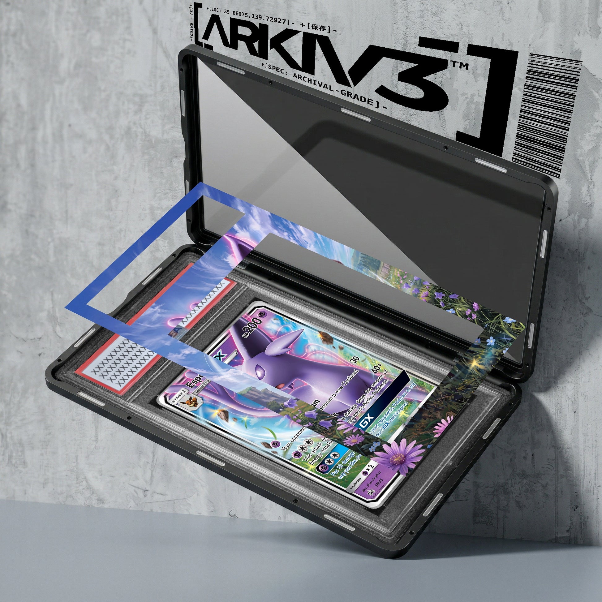 ARKIV3 PSA graded exploded mockup