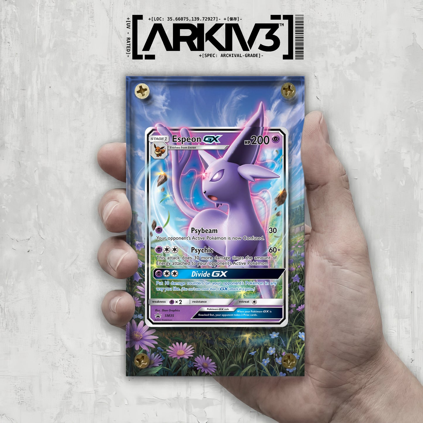 [UNIT: SM35/248] // Espeon-GX Extended Art Display Case - Raw