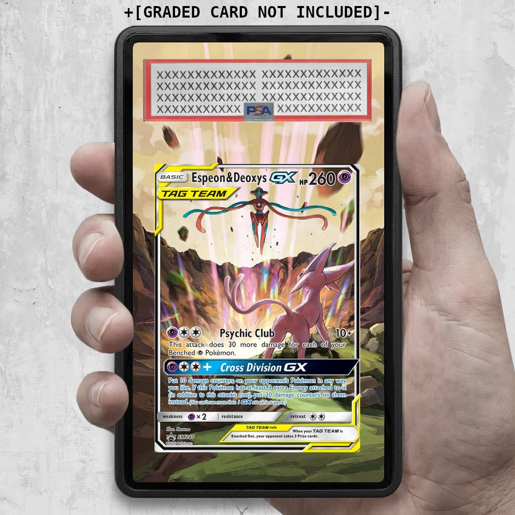 [UNIT: SM240] // Espeon & Deoxys Extended Art Display Case - Graded