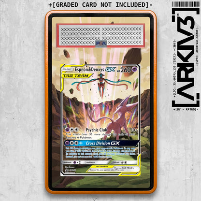 [UNIT: SM240] // Espeon & Deoxys Extended Art Display Case - Graded