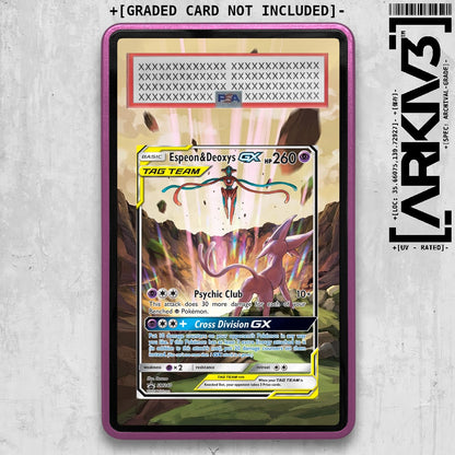 [UNIT: SM240] // Espeon & Deoxys Extended Art Display Case - Graded