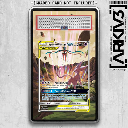 [UNIT: SM240] // Espeon & Deoxys Extended Art Display Case - Graded