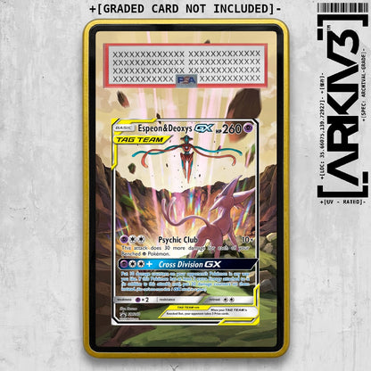 [UNIT: SM240] // Espeon & Deoxys Extended Art Display Case - Graded