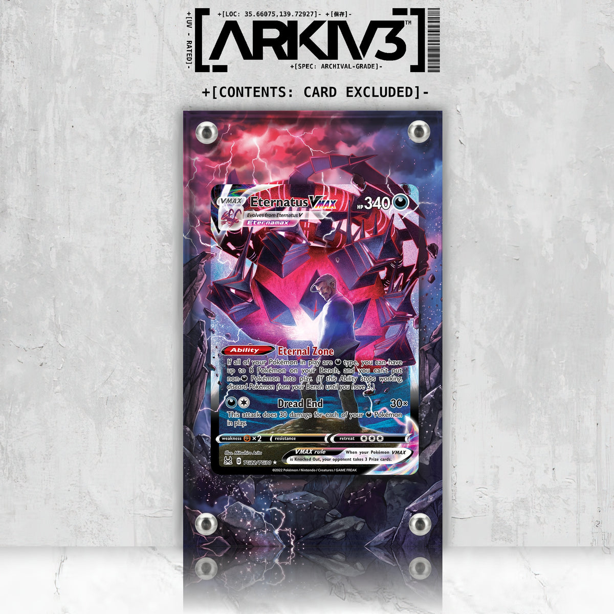 [UNIT: TG22/TG30] // Eternatus VMAX Extended Art Display Case - Raw