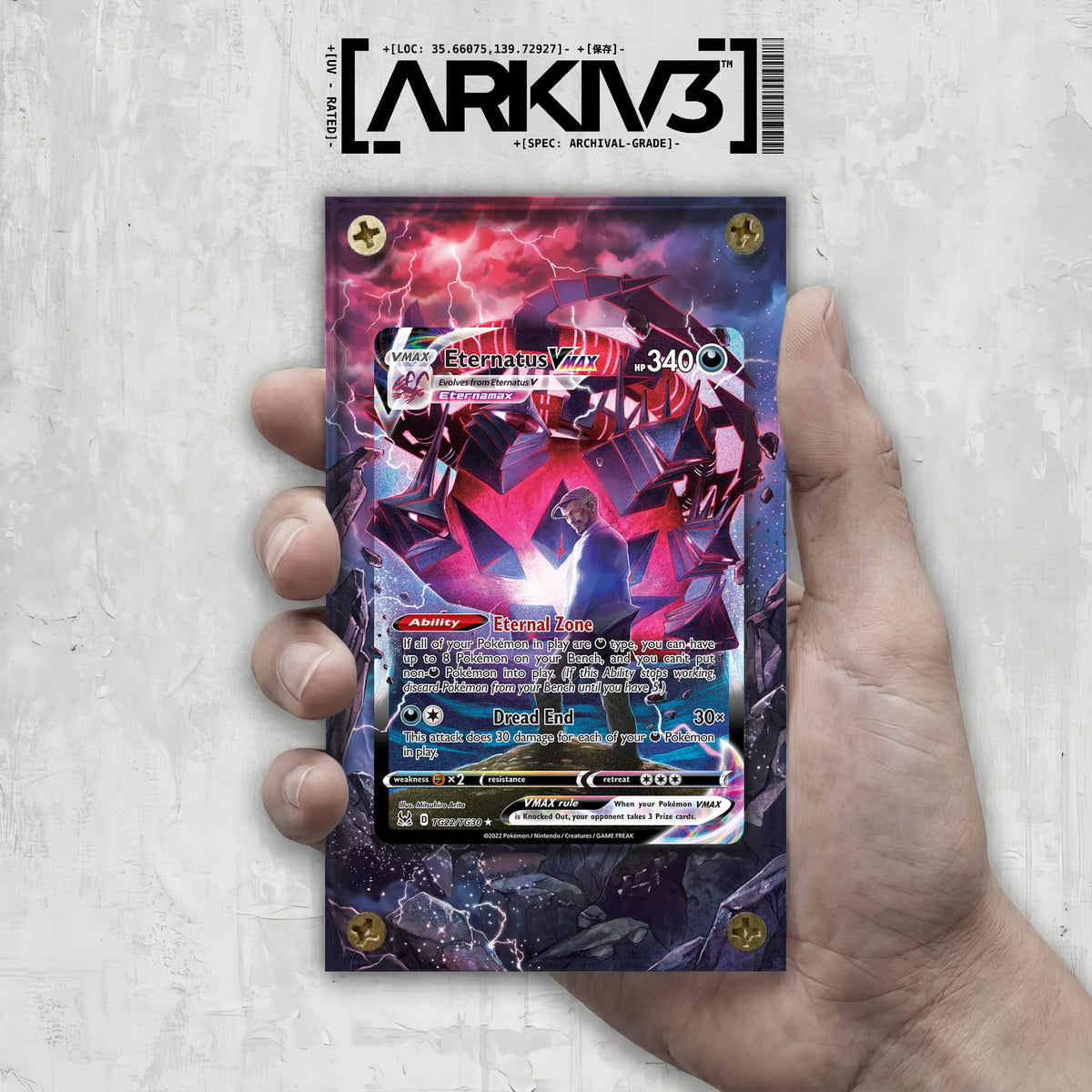 [UNIT: TG22/TG30] // Eternatus VMAX Extended Art Display Case - Raw