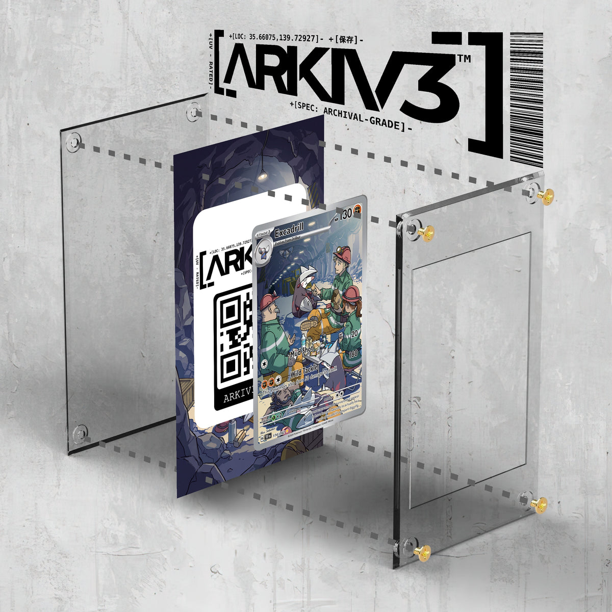 [UNIT: 174/162] // Excadrill Extended Art Display Case - Raw