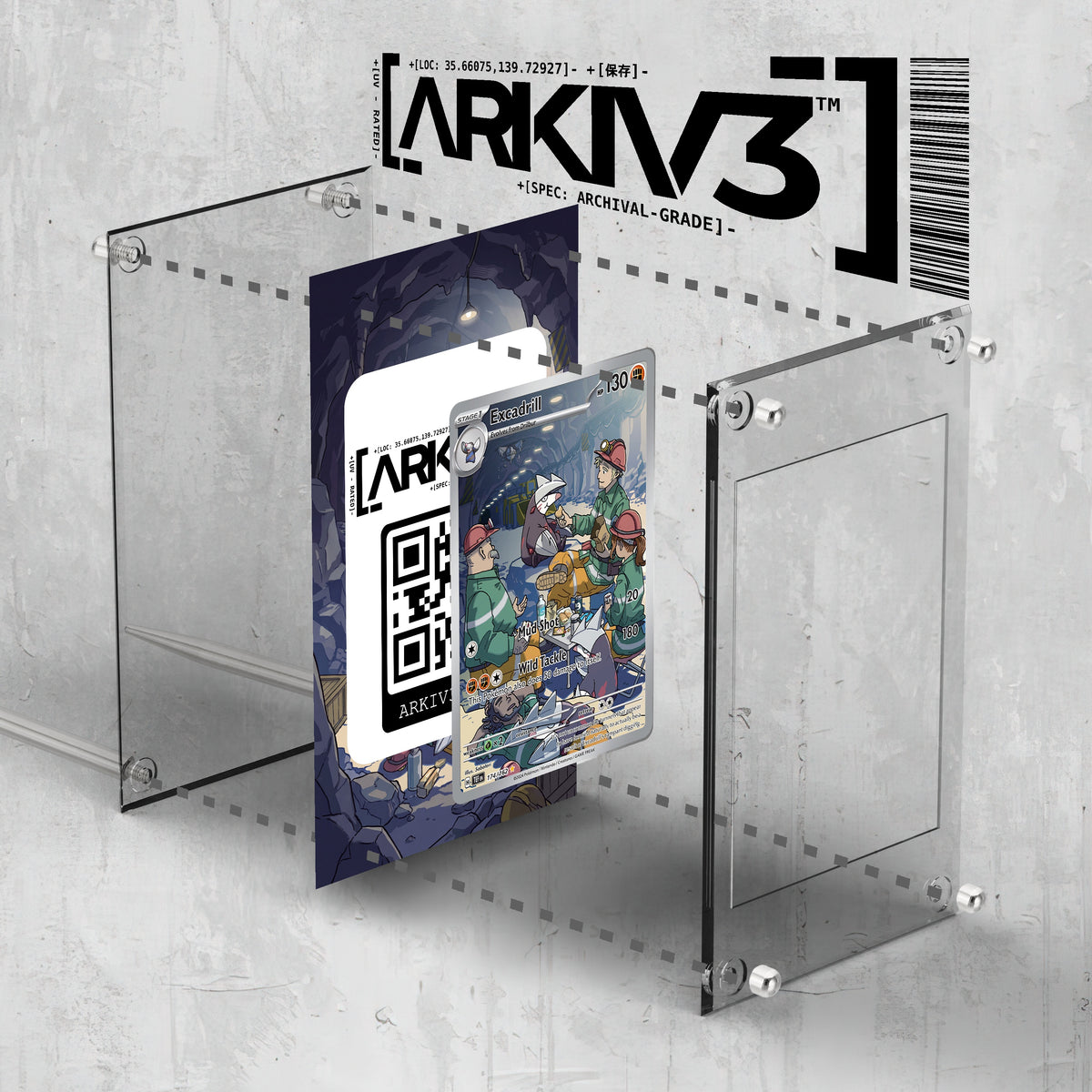 [UNIT: 174/162] // Excadrill Extended Art Display Case - Raw