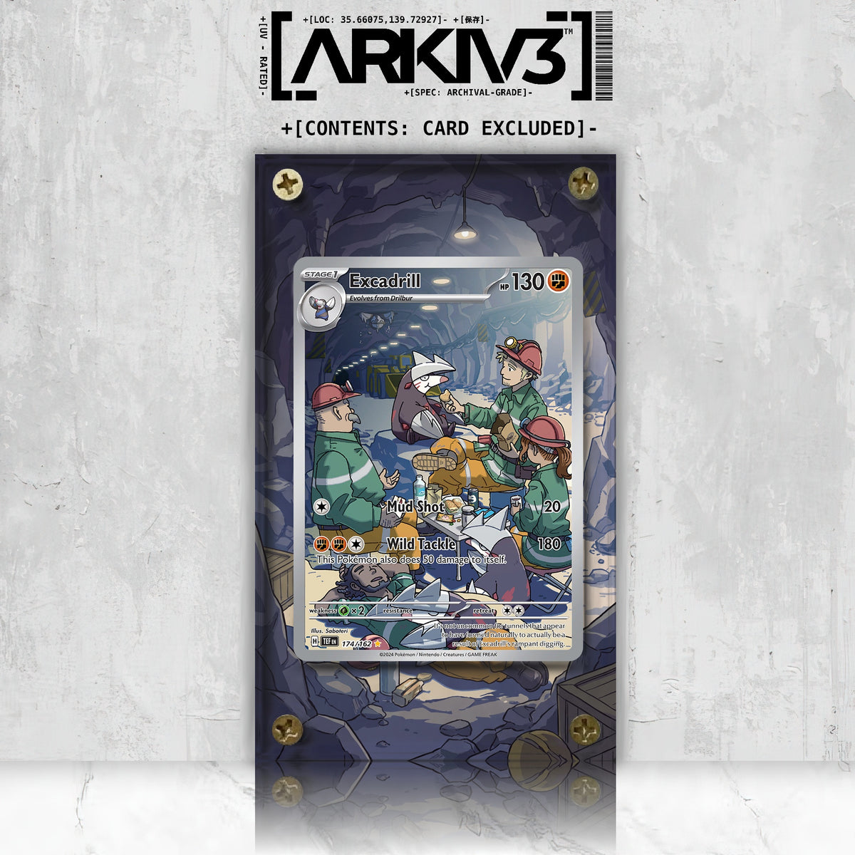 [UNIT: 174/162] // Excadrill Extended Art Display Case - Raw