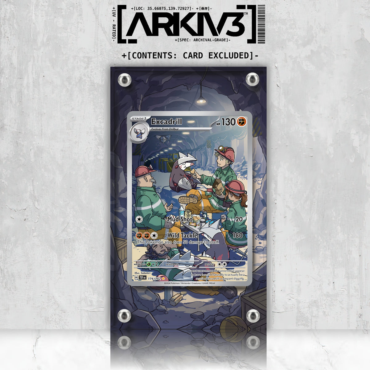 [UNIT: 174/162] // Excadrill Extended Art Display Case - Raw