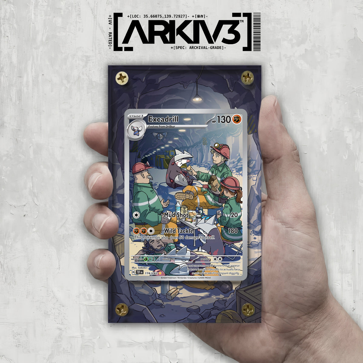 [UNIT: 174/162] // Excadrill Extended Art Display Case - Raw