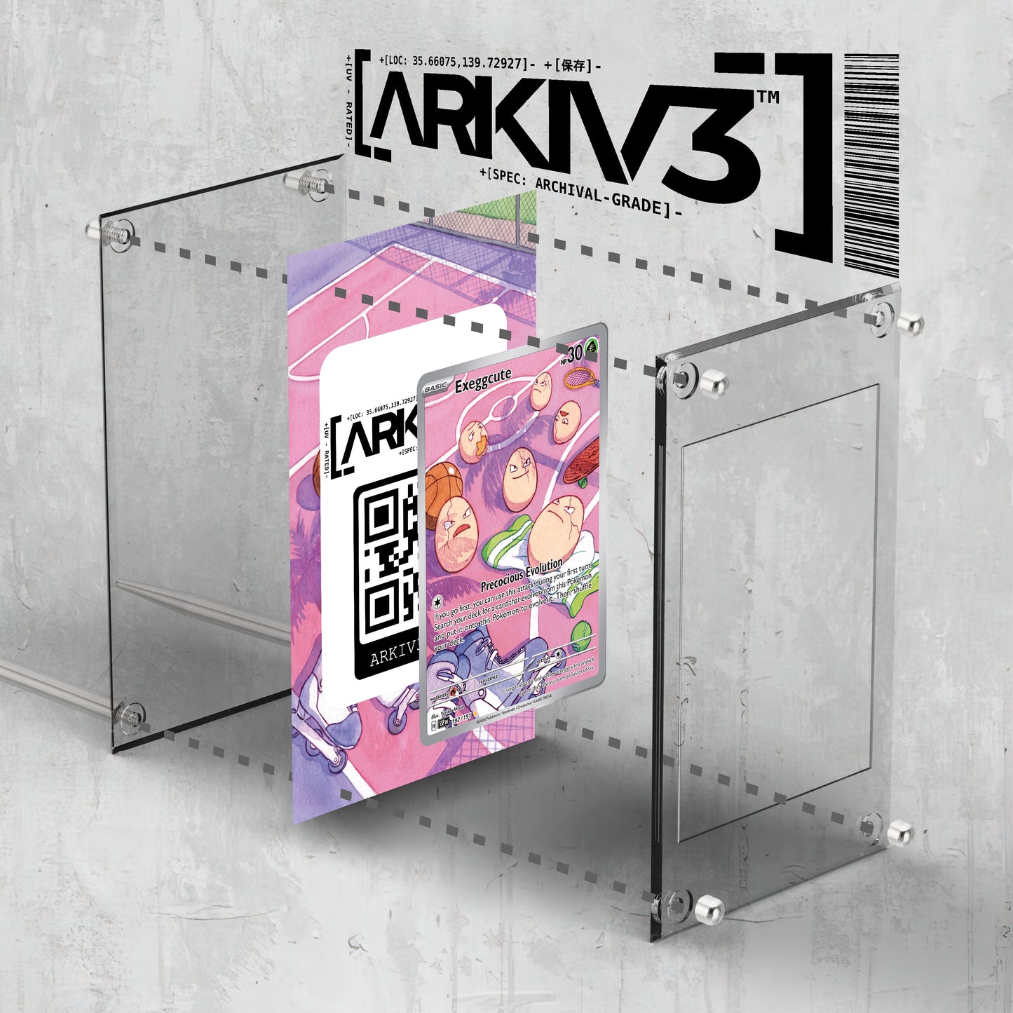 [UNIT: 192/191] // Exeggcute Extended Art Display Case - Raw