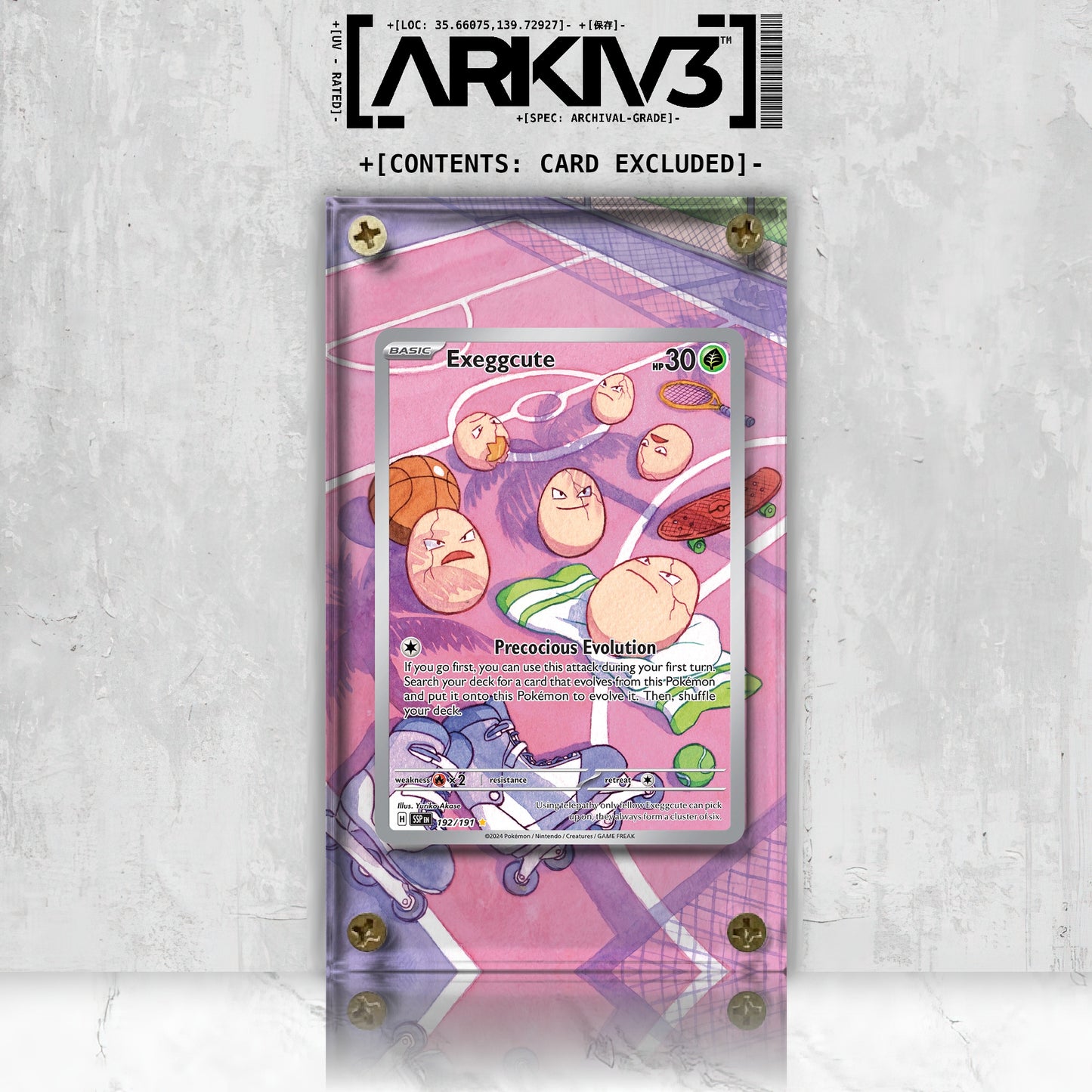 [UNIT: 192/191] // Exeggcute Extended Art Display Case - Raw