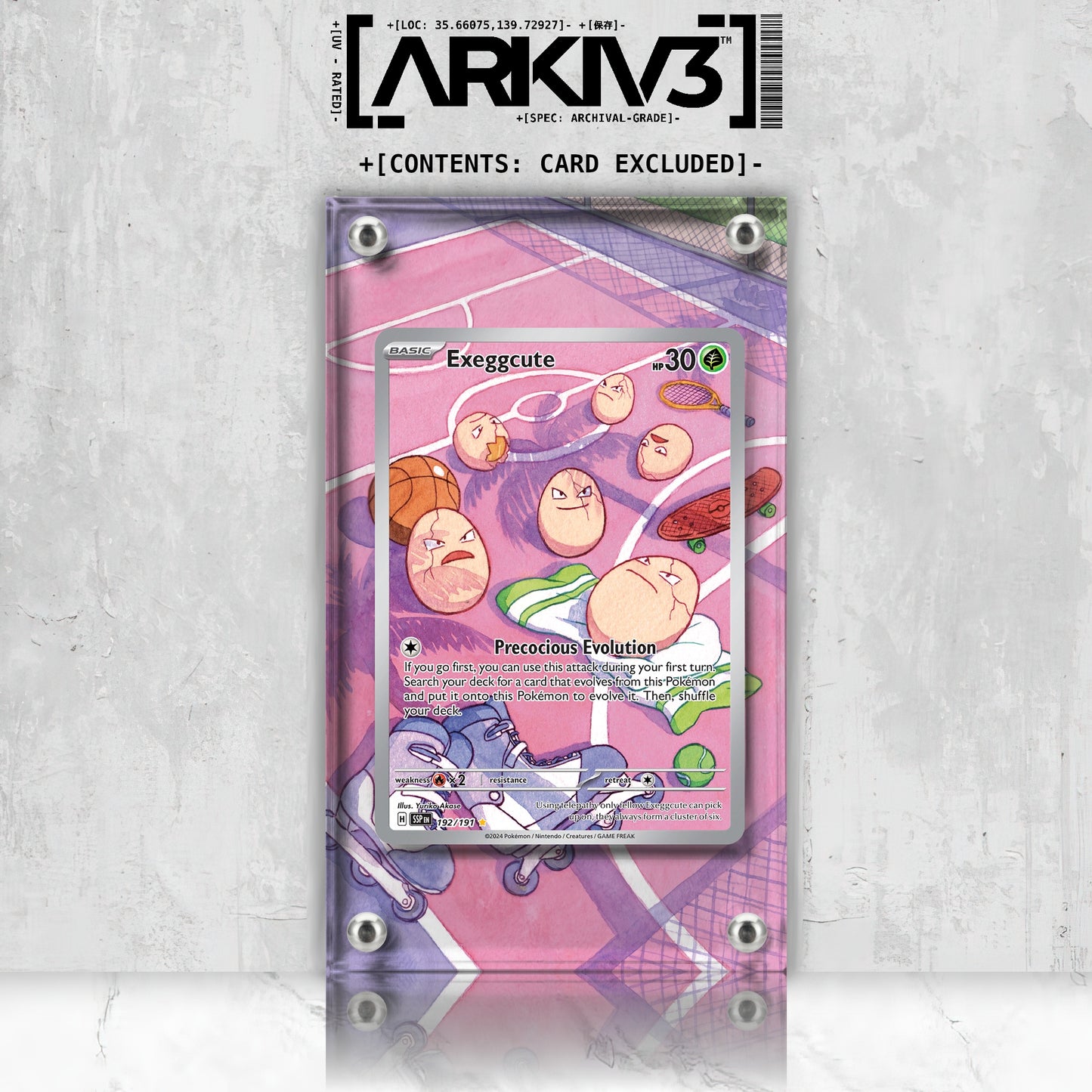 [UNIT: 192/191] // Exeggcute Extended Art Display Case - Raw