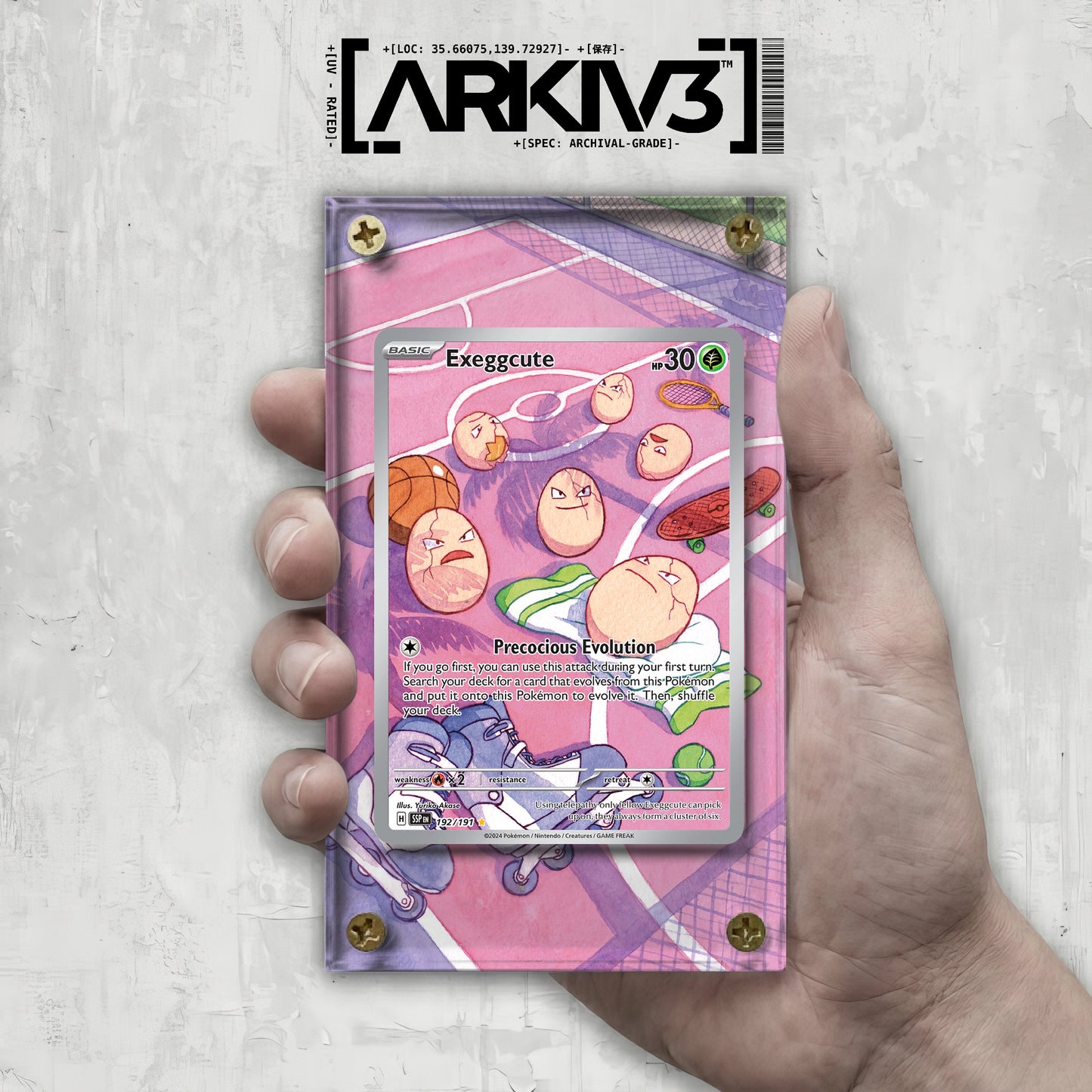 [UNIT: 192/191] // Exeggcute Extended Art Display Case - Raw