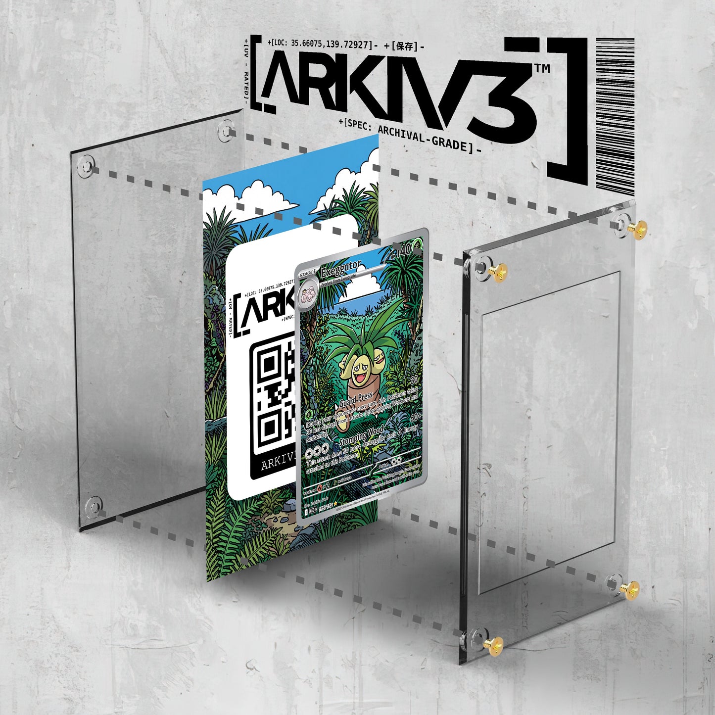 [UNIT: 135/132] // Exeggutor Extended Art Display Case - Raw