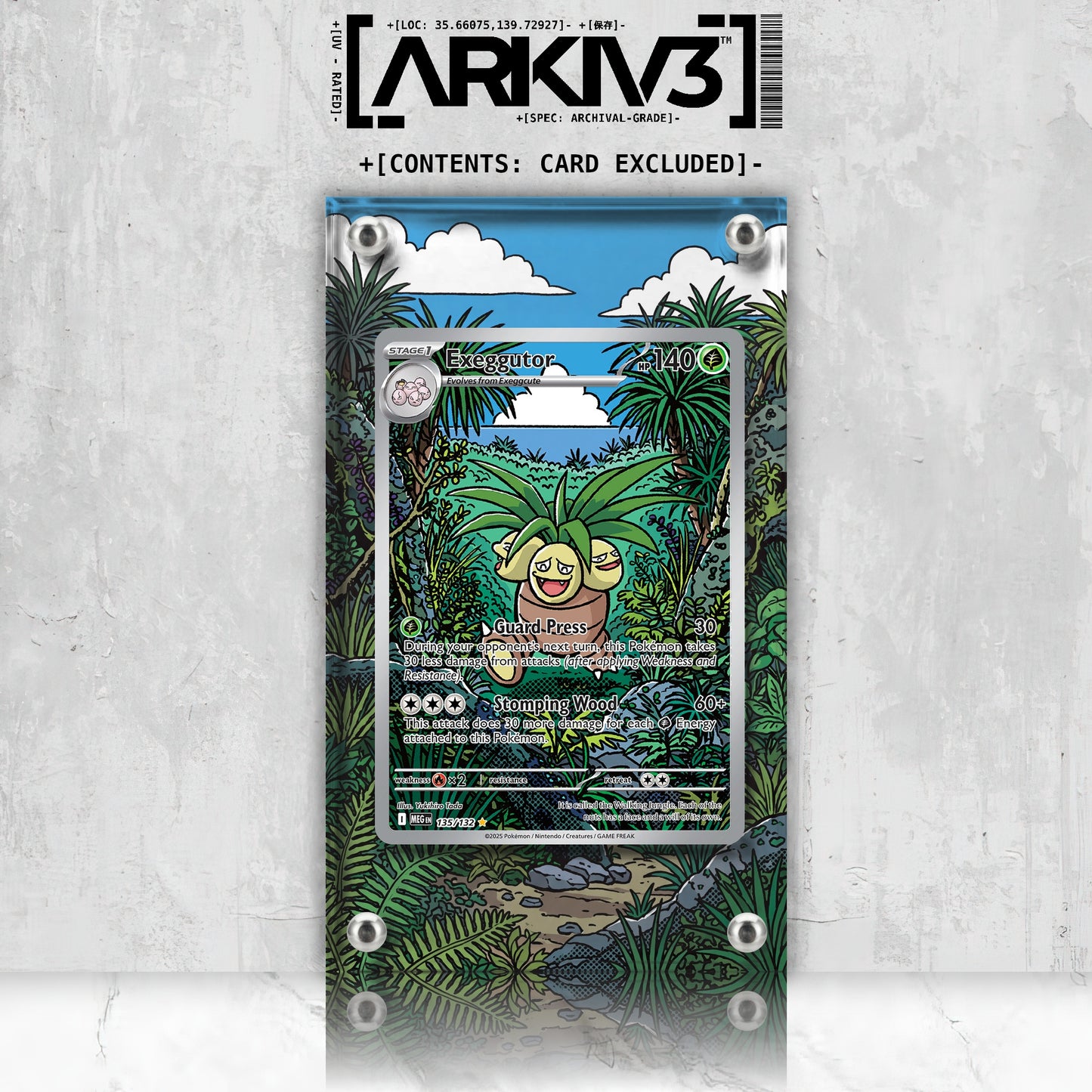 [UNIT: 135/132] // Exeggutor Extended Art Display Case - Raw