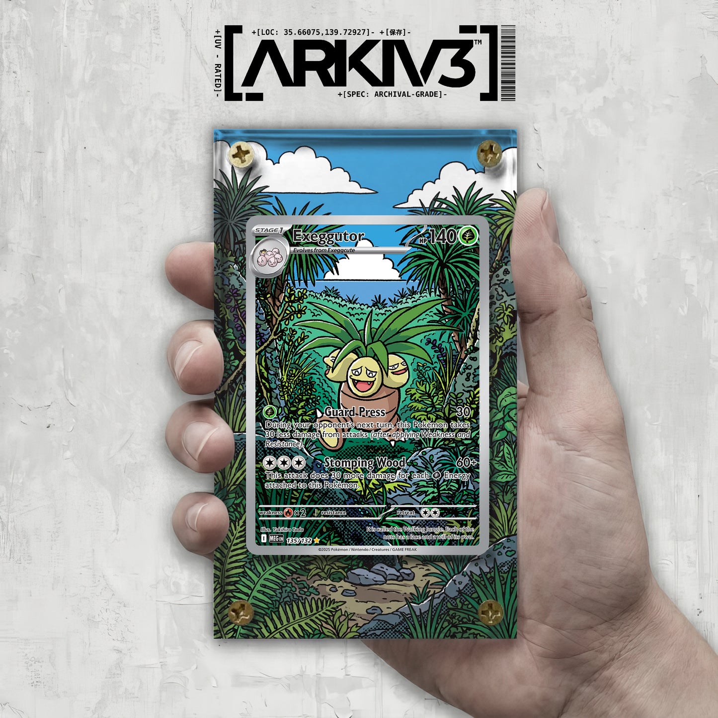 [UNIT: 135/132] // Exeggutor Extended Art Display Case - Raw
