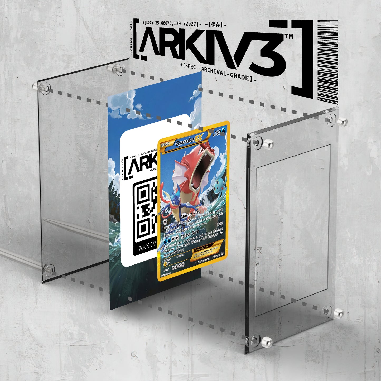 [UNIT: 123/122] // Gyarados EX Extended Art Display Case - Raw