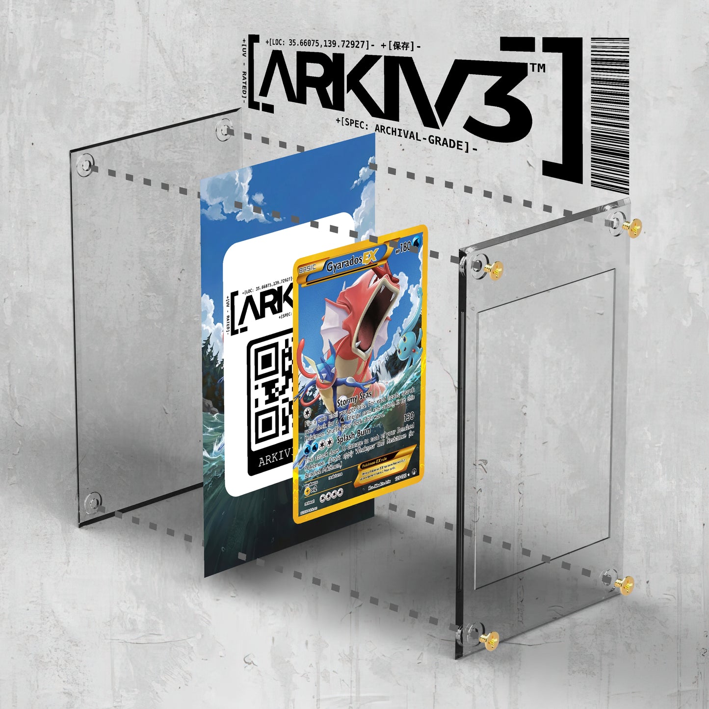 [UNIT: 123/122] // Gyarados EX Extended Art Display Case - Raw