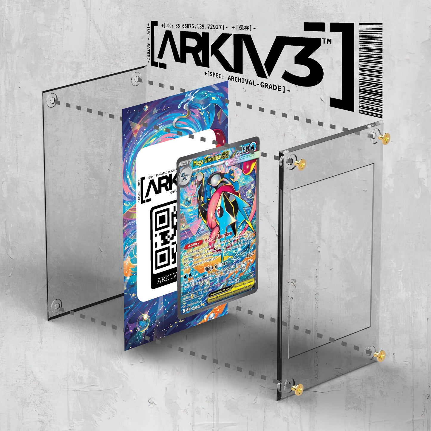 [UNIT: 116/086] // Mega Greninja ex Extended Art Display Case - Raw