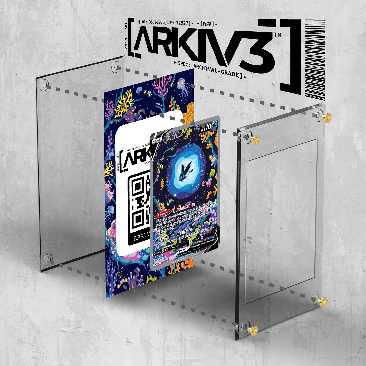 [UNIT: GG39/GG70] // Lumineon V Extended Art Display Case - Raw