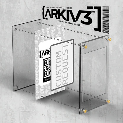 Custom Extended Art Display Case - Raw